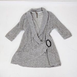 *Free with Purchase* Asymmetrical Knit Sweater Penningtons 3/4 Sleeve Relaxed